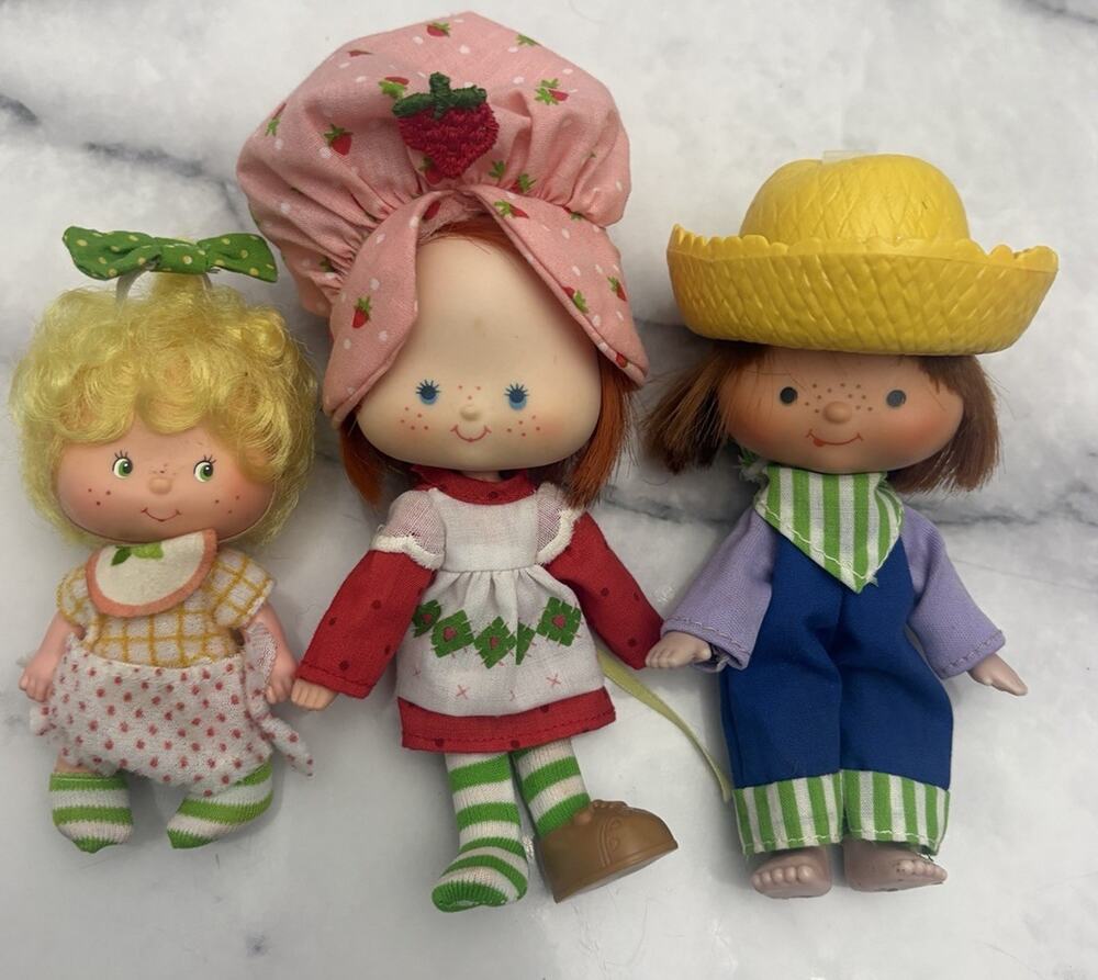 Set Of 3 Strawberry Shortcake American Greetings Strawberry Huckleberry Lem